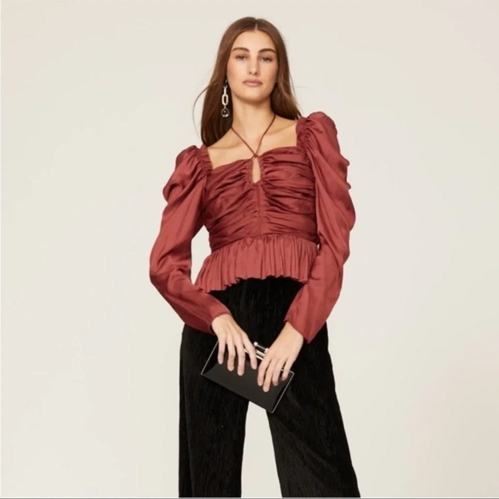 Ulla Johnson Mirelle Puff Sleeve Blouse. Never worn